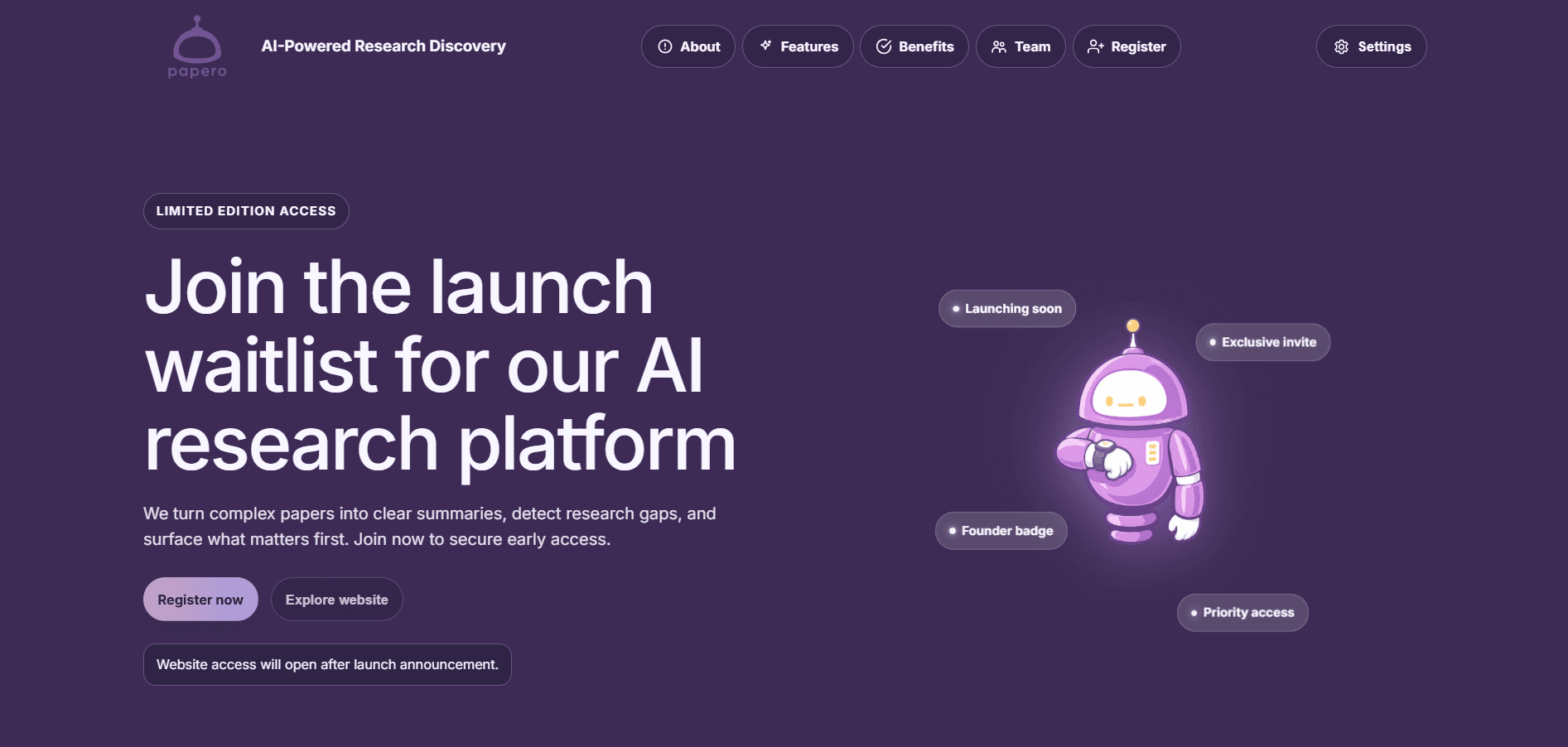 PAPEROU — AI-powered research assistant