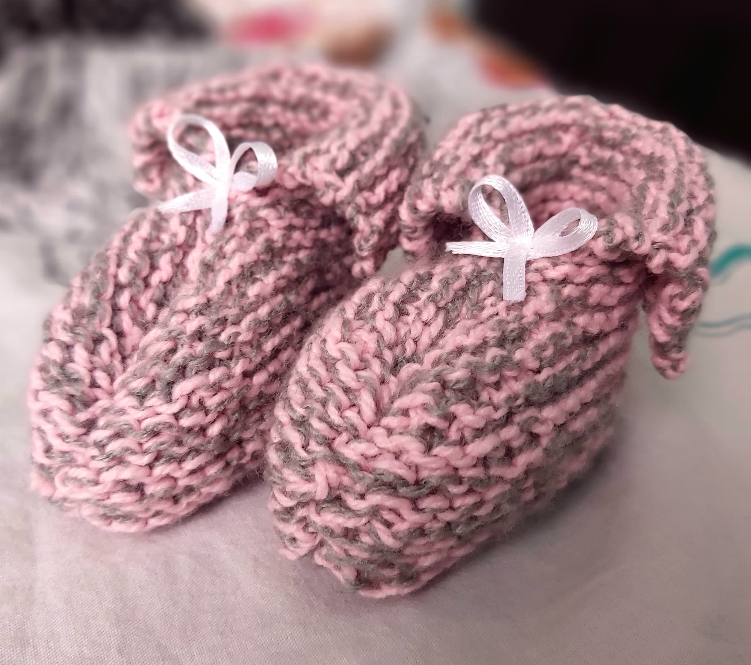 Crochet baby booties